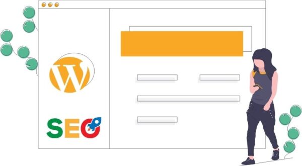 Wordpress Dashboard Website mit SEO Logo unten dran